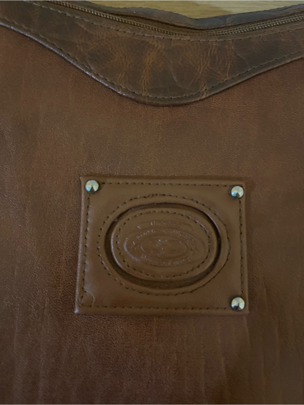 Jordache Brown Leather Y2K Crossbody Bag Vintage - Picture 12 of 15